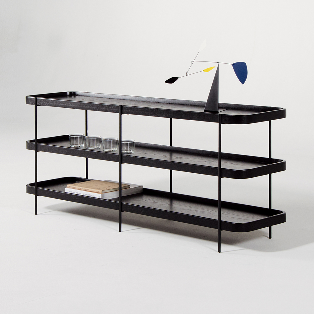 humla (フムラ) 152 shelf（Black ） 152 low black