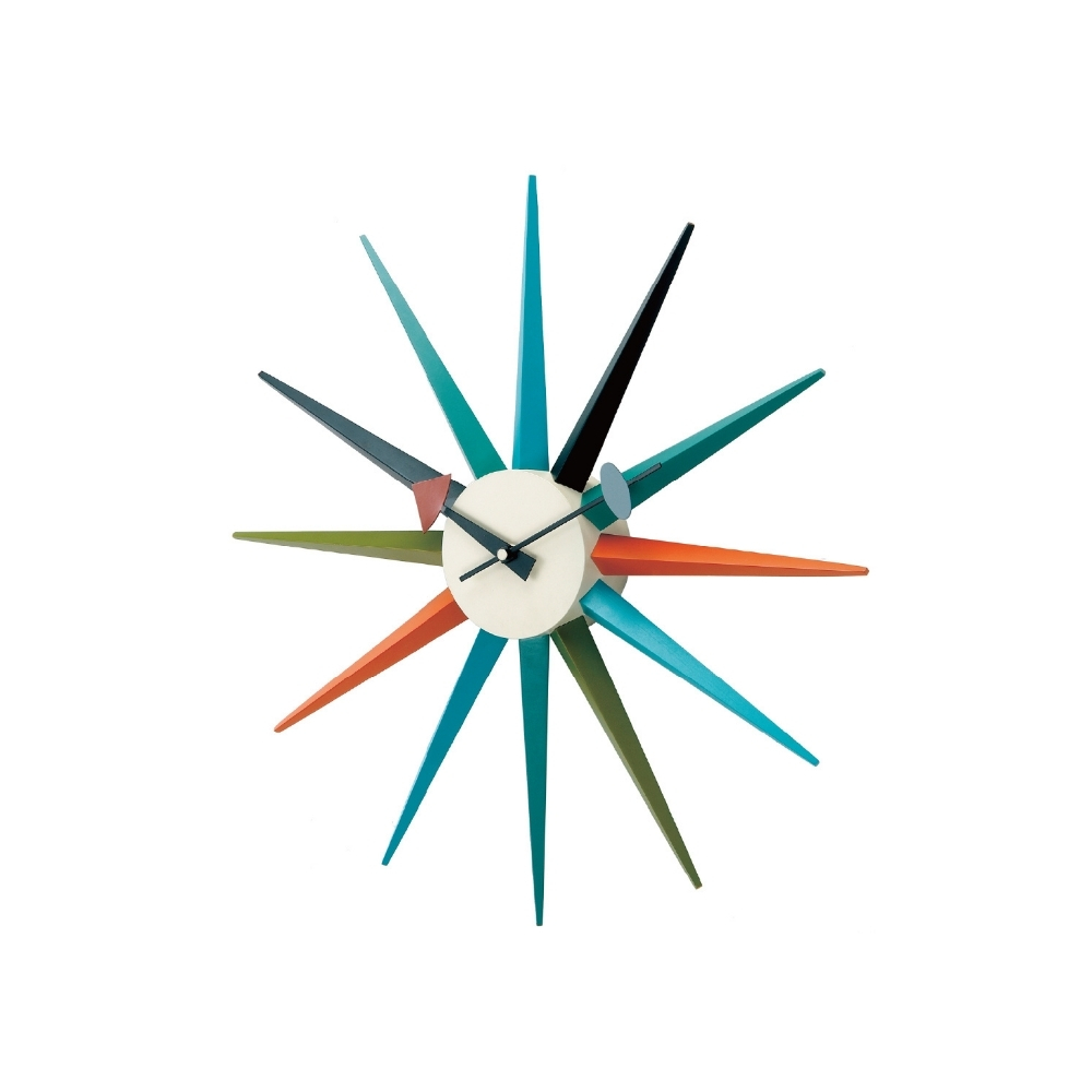 ジョージ・ネルソン　 サンバースト・クロック カラフル 