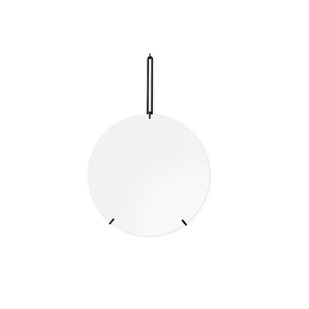 WMBL30 ウォールミラー Φ30cm (ブラック) 