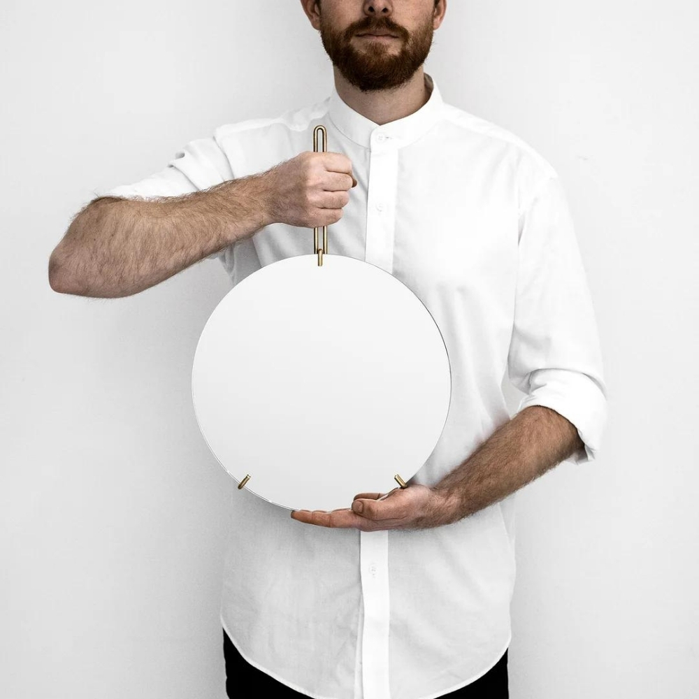 WMBR30 ウォールミラー Φ30cm (ブラス) 