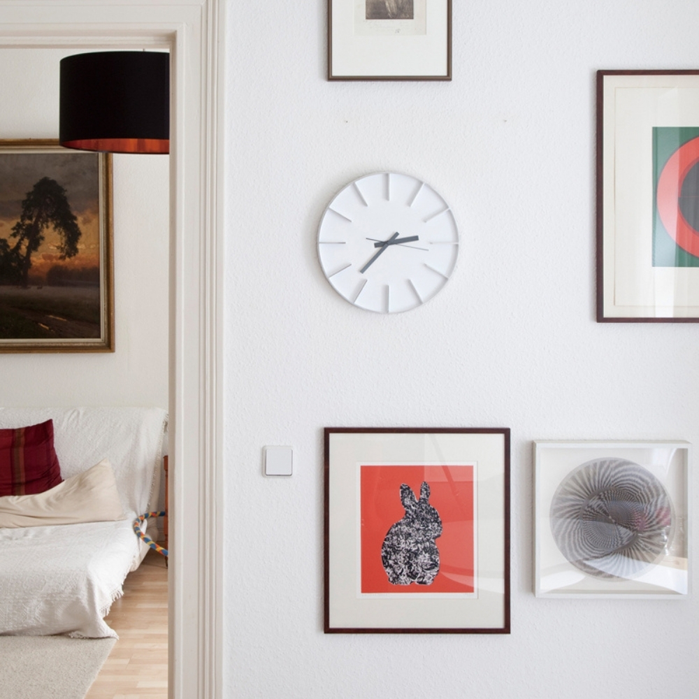 AZ-0115 WH edge clock　ホワイト 