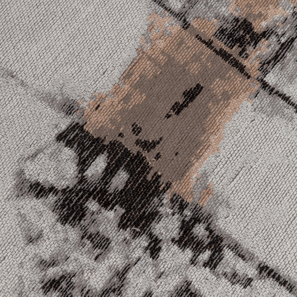 アブストラクトグレーライン 240x170cm カーペット 