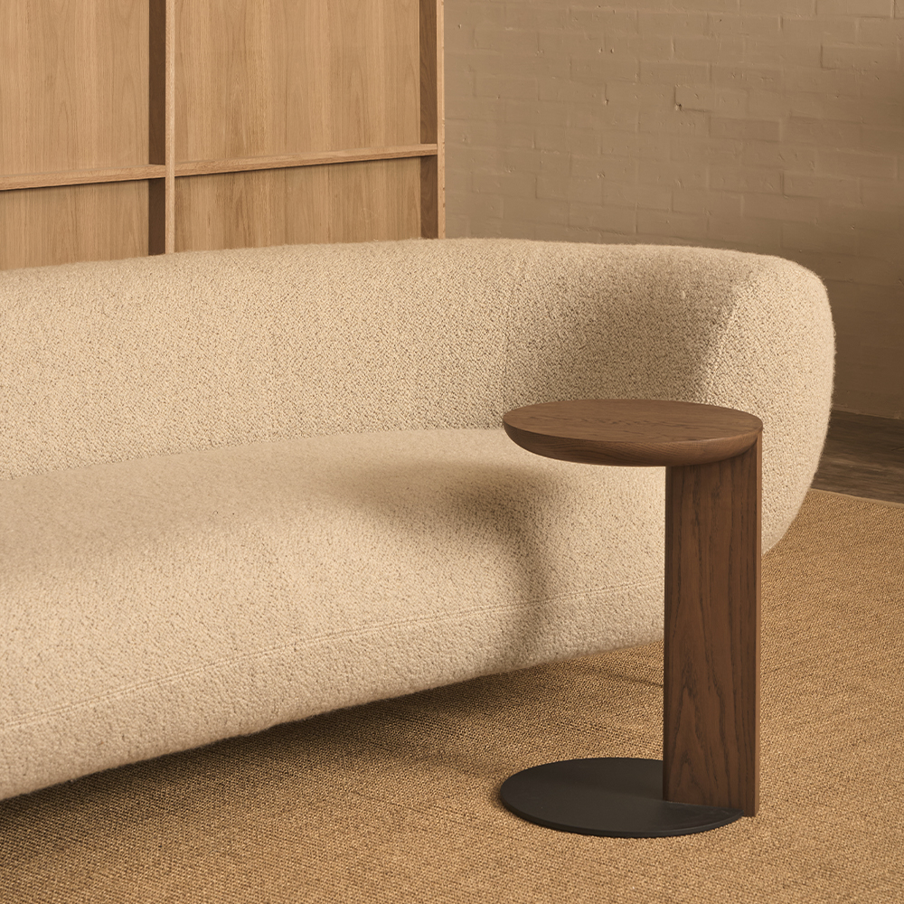 GUILD side table Espresso Oak-Black base 