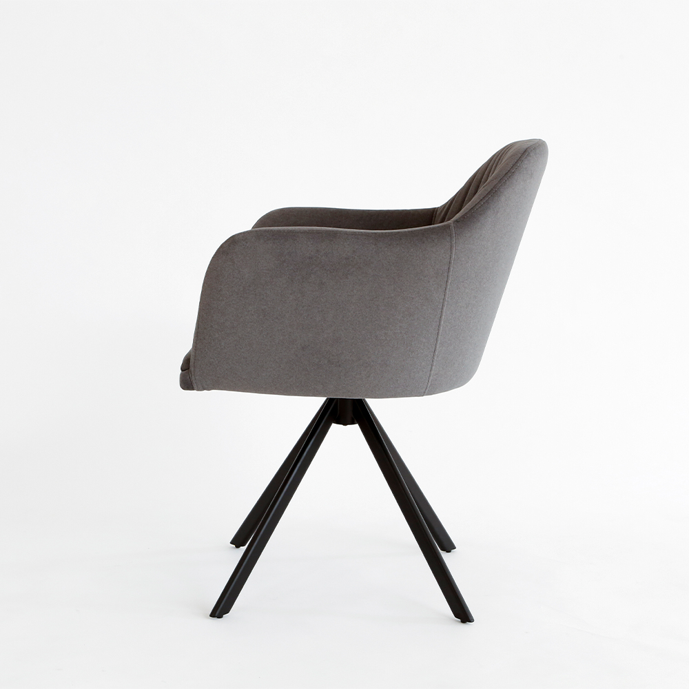 N-VISTA（エヌビスタ）チェア（アーム有）グレー 