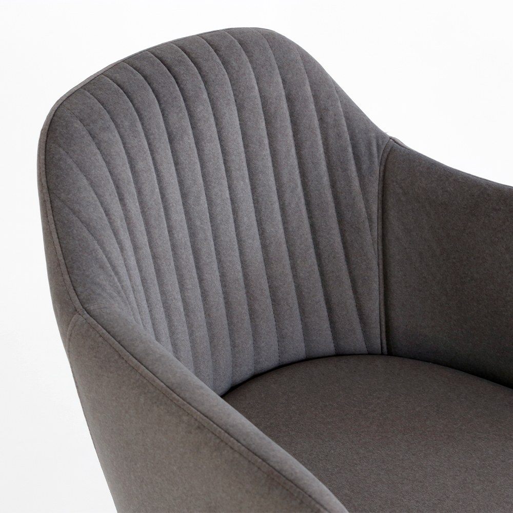 N-VISTA（エヌビスタ）チェア（アーム有）グレー 