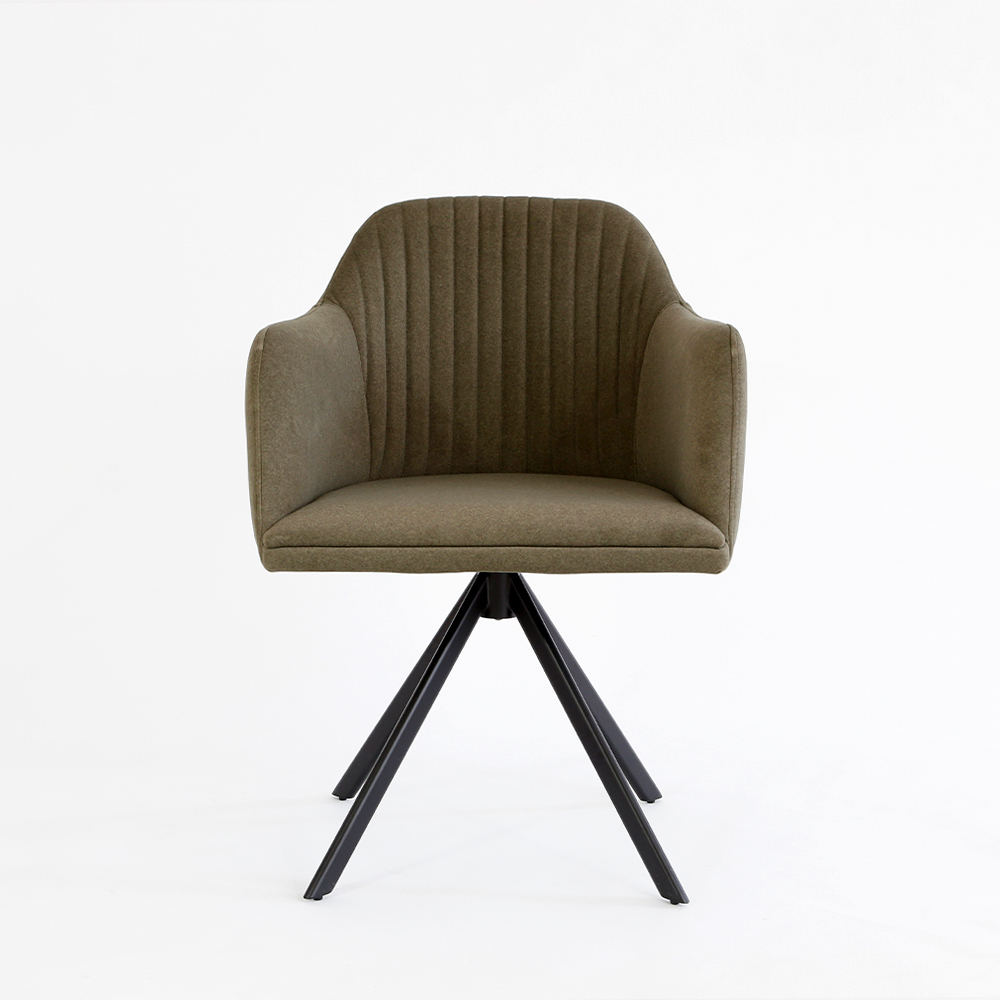 N-VISTA（エヌビスタ）チェア（アーム有）オリーブ 