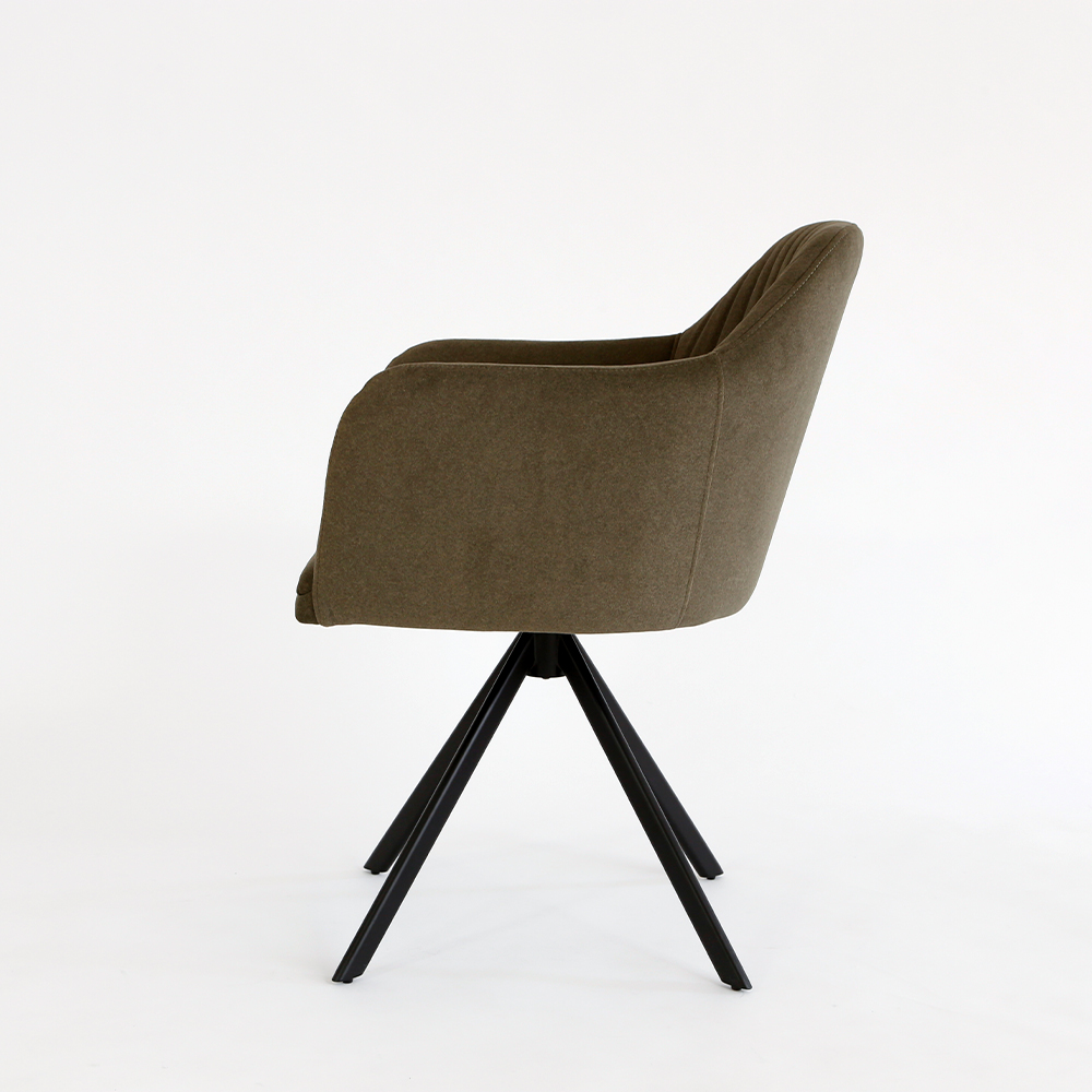 N-VISTA（エヌビスタ）チェア（アーム有）オリーブ 