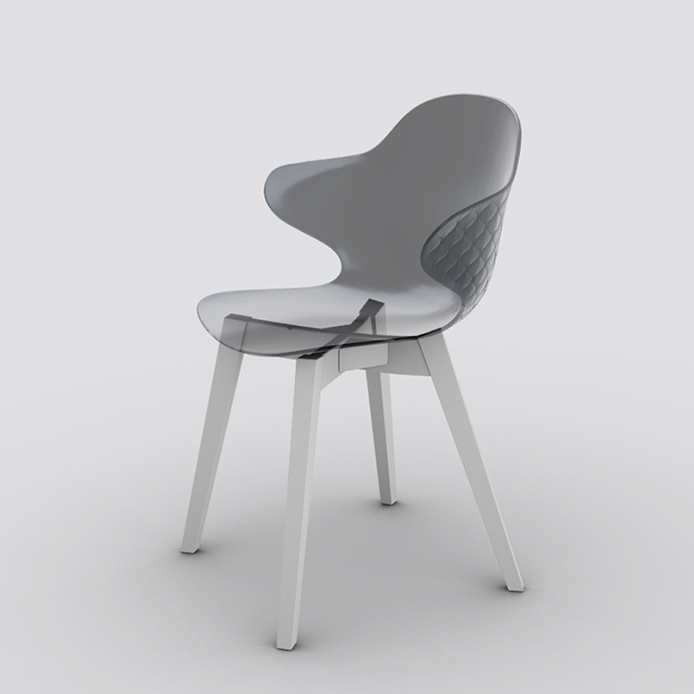 カリガリス サントロペ ダイニングチェア (木脚) ／ Calligaris SAINT TROPEZ Dining chair[CS1855] P266 P94 P266 イメージCG画像