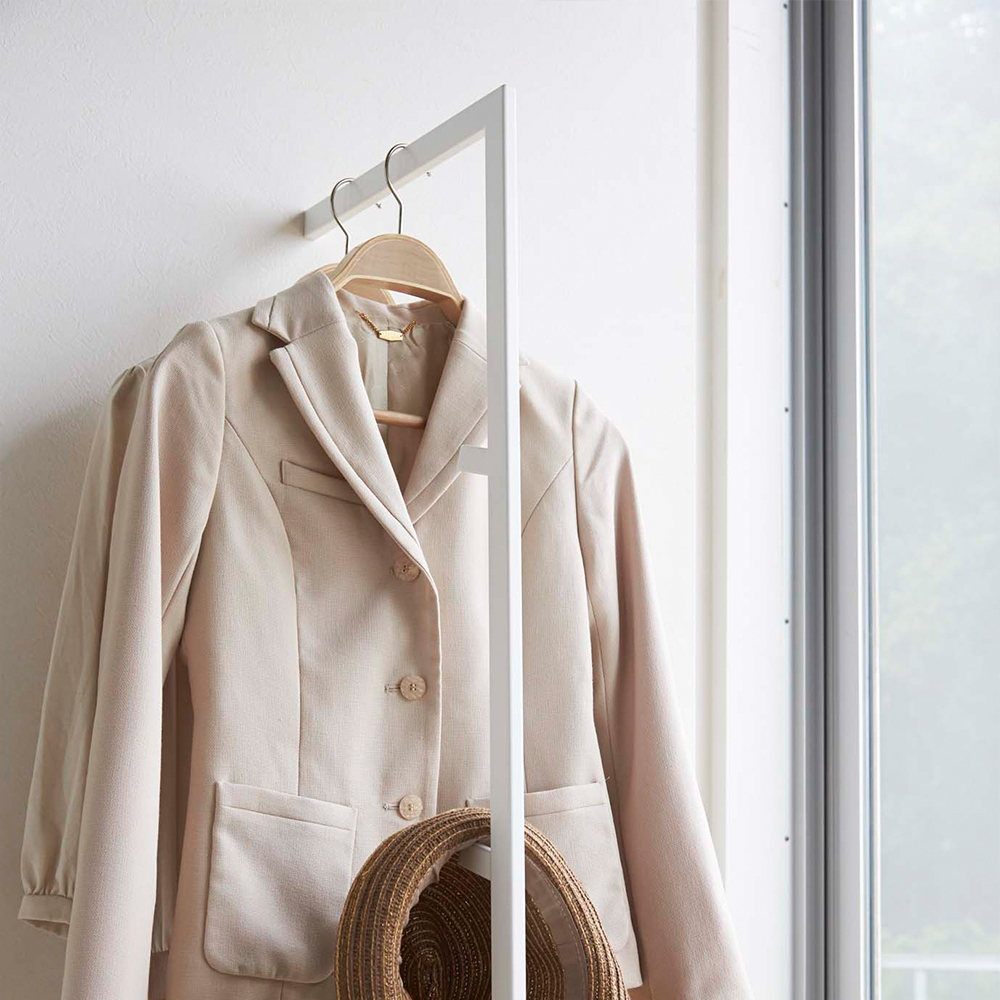 スリムコートハンガー ライン（ホワイト） 