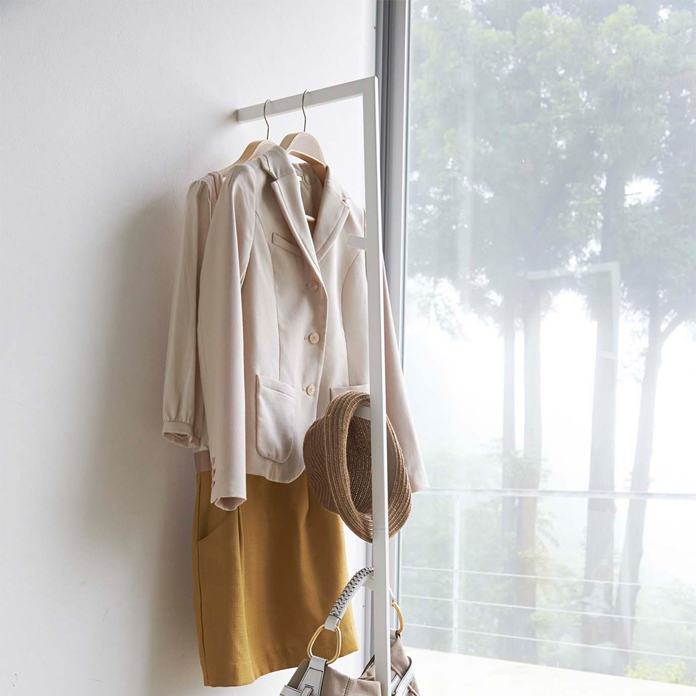 スリムコートハンガー ライン（ホワイト） 