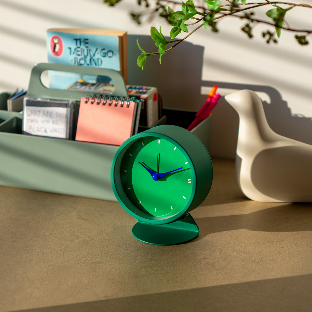 メタルクォーツ アラームクロック（グリーン） 