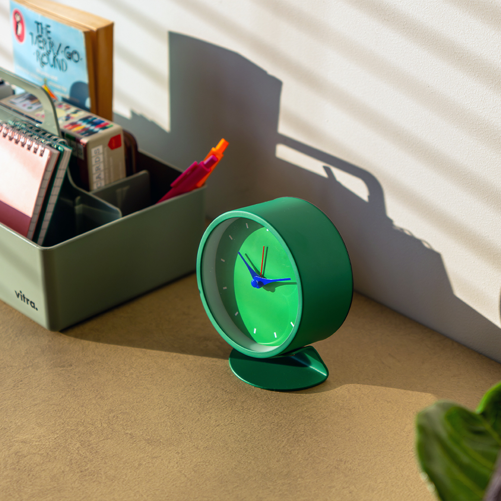 メタルクォーツ アラームクロック（グリーン） 