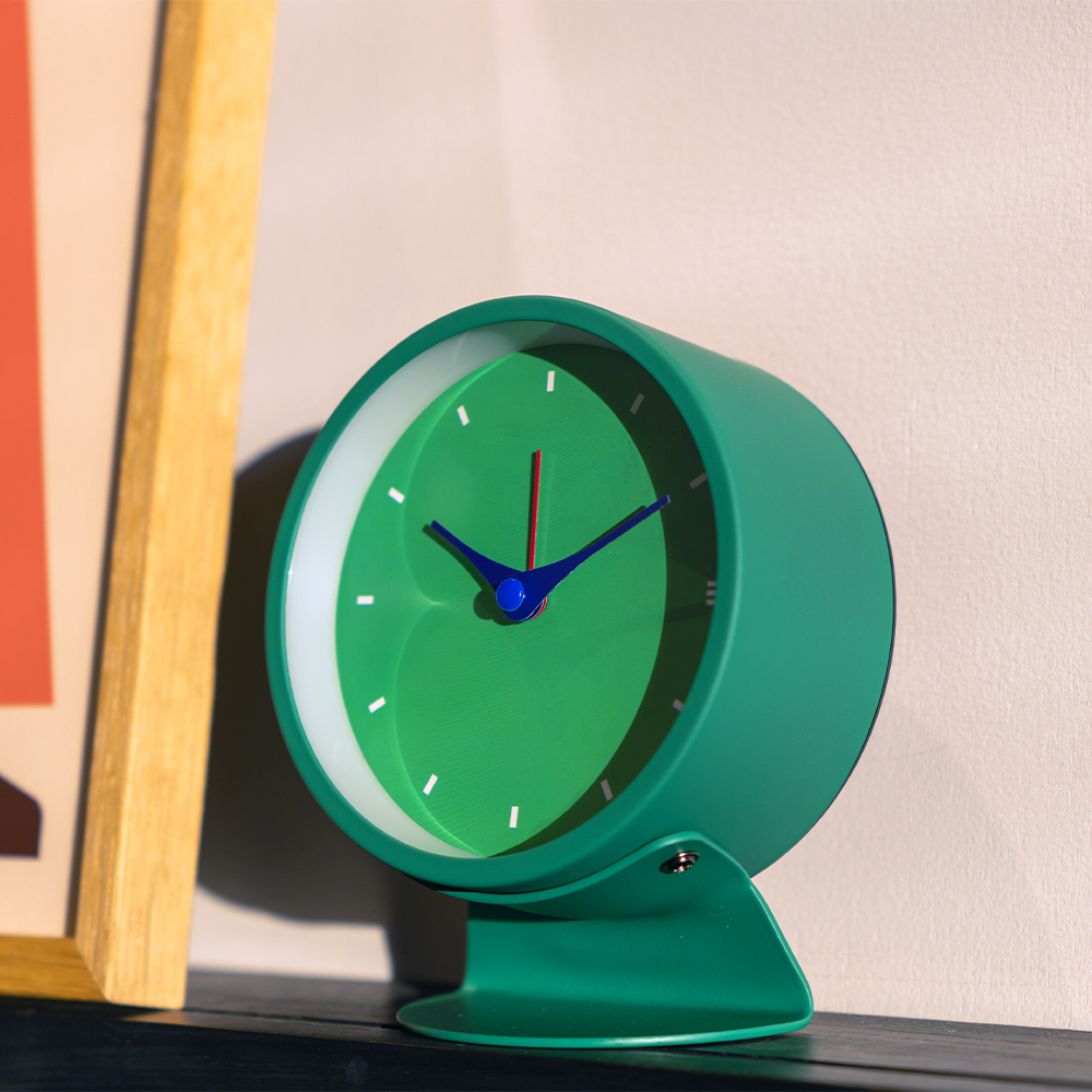 メタルクォーツ アラームクロック（グリーン） 