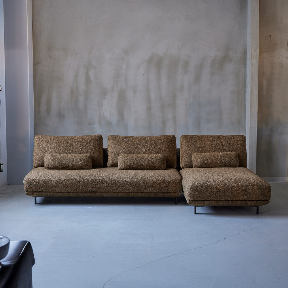 SWAMPS（スワップス）シェーズロングソファ（BROWN） 