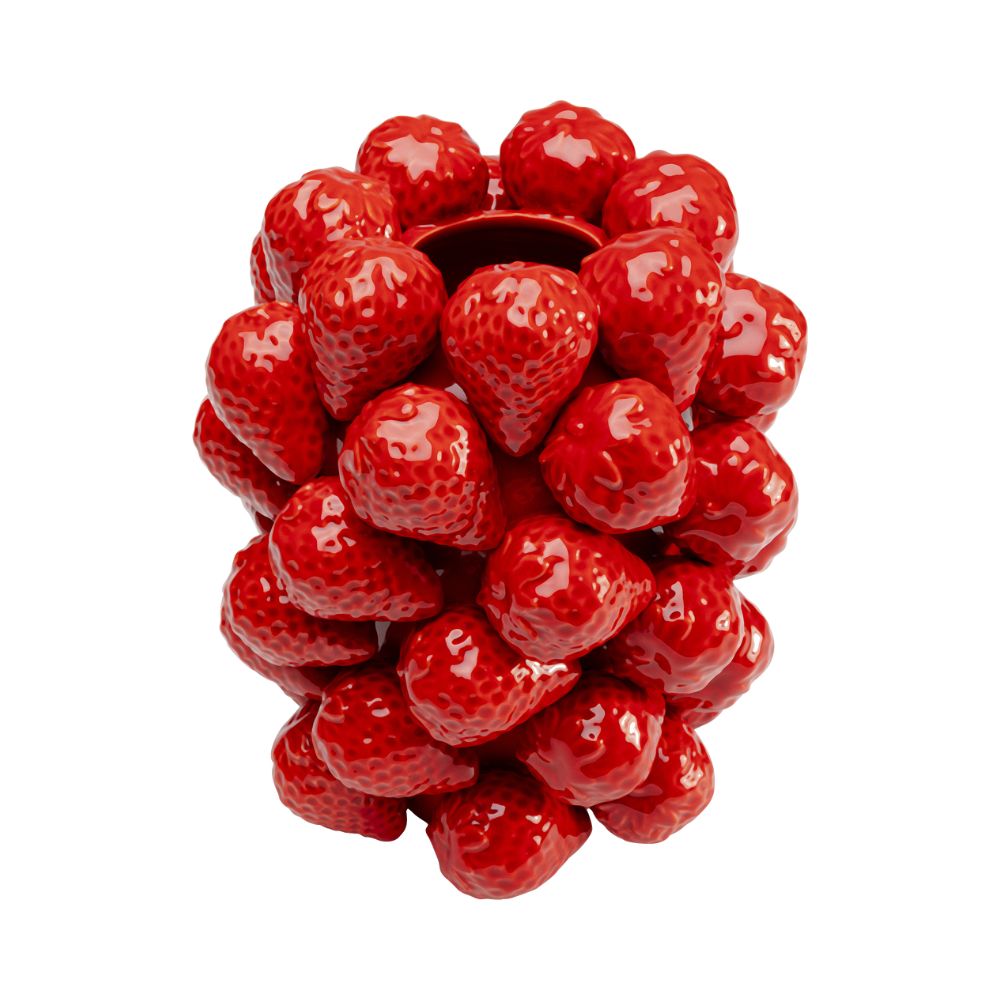 ストロベリーズ レッド 24cm フラワーベース 