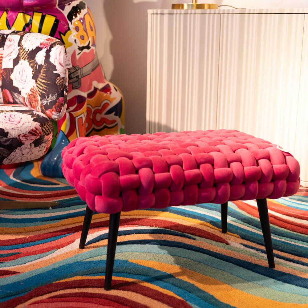 ウィーブピンク 66cm　ベンチ 