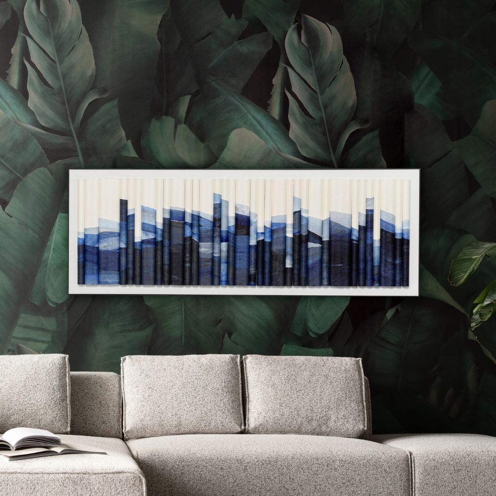 シャドウスカイラインブルー 160×60cm フレームピクチャー 