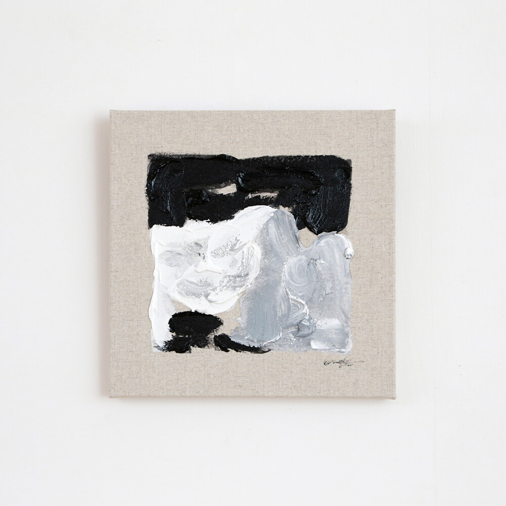 Painting (ペインティング) BK/GY 40×40cm 【撮影使用現品】 BK/GY