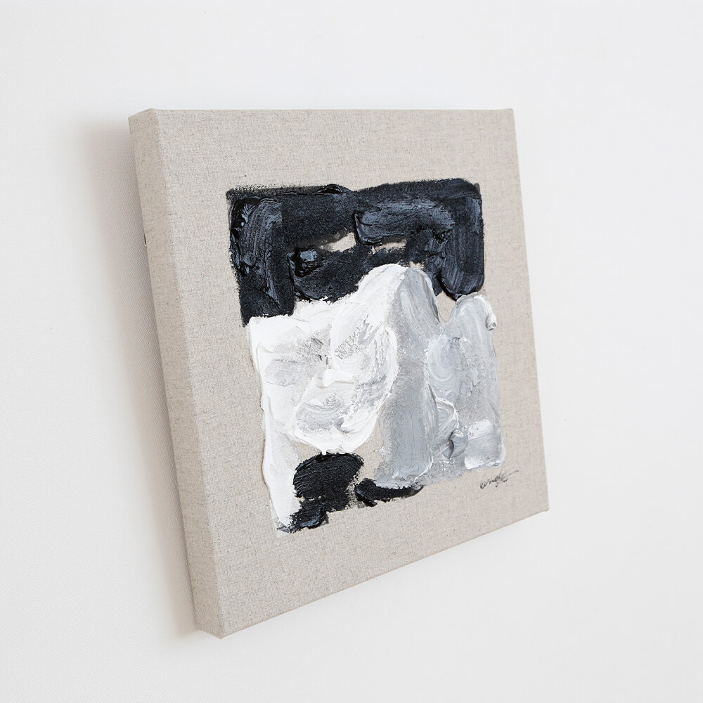 Painting (ペインティング) BK/GY 40×40cm 【撮影使用現品】 BK/GY