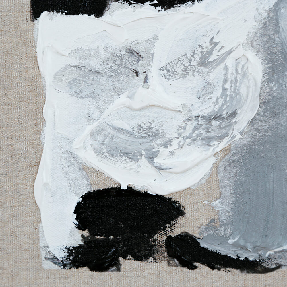 Painting (ペインティング) BK/GY 40×40cm 【撮影使用現品】 BK/GY