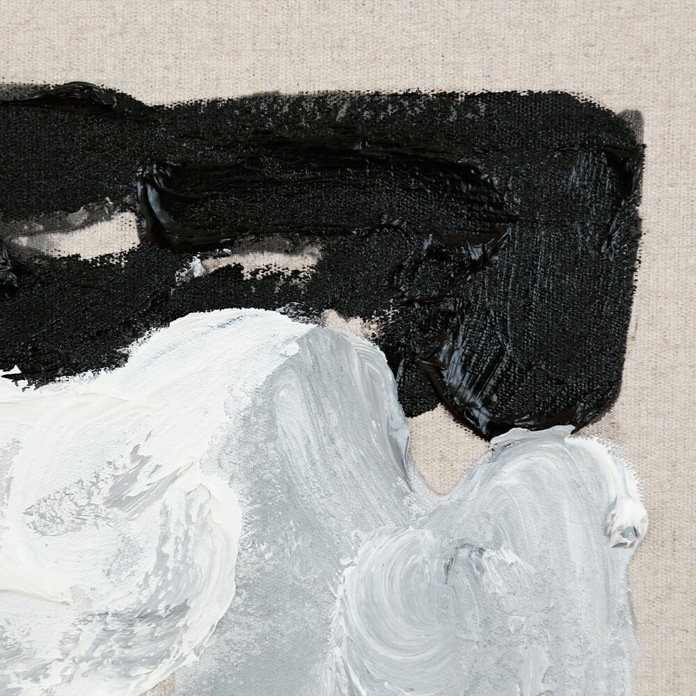 Painting (ペインティング) BK/GY 40×40cm 【撮影使用現品】 BK/GY