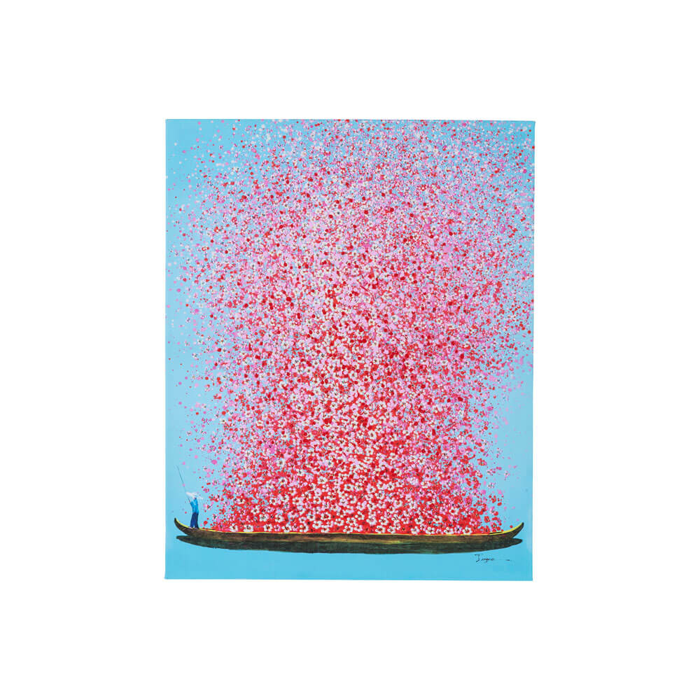 フラワーボート 30x40cm タッチドピクチャー 