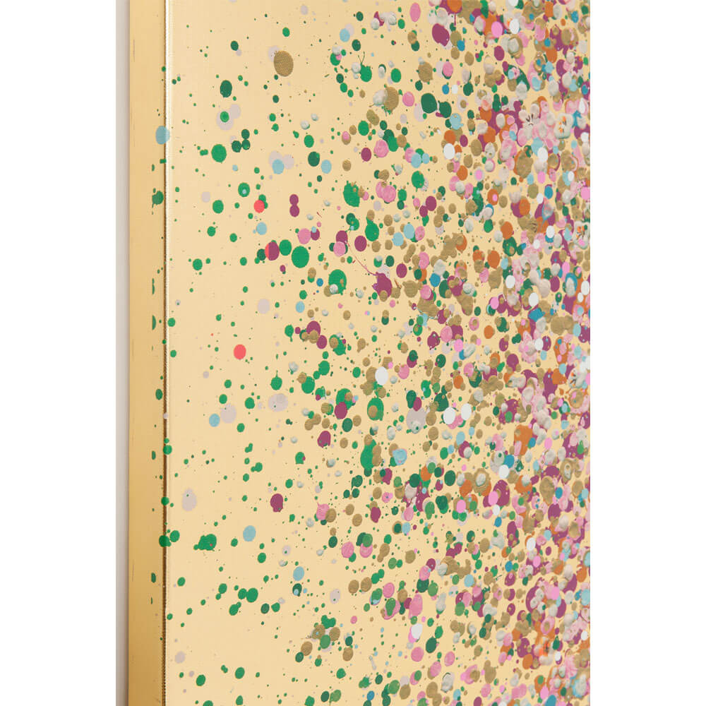 フラワーボート ゴールドピンク 40x50cm タッチドピクチャー * 