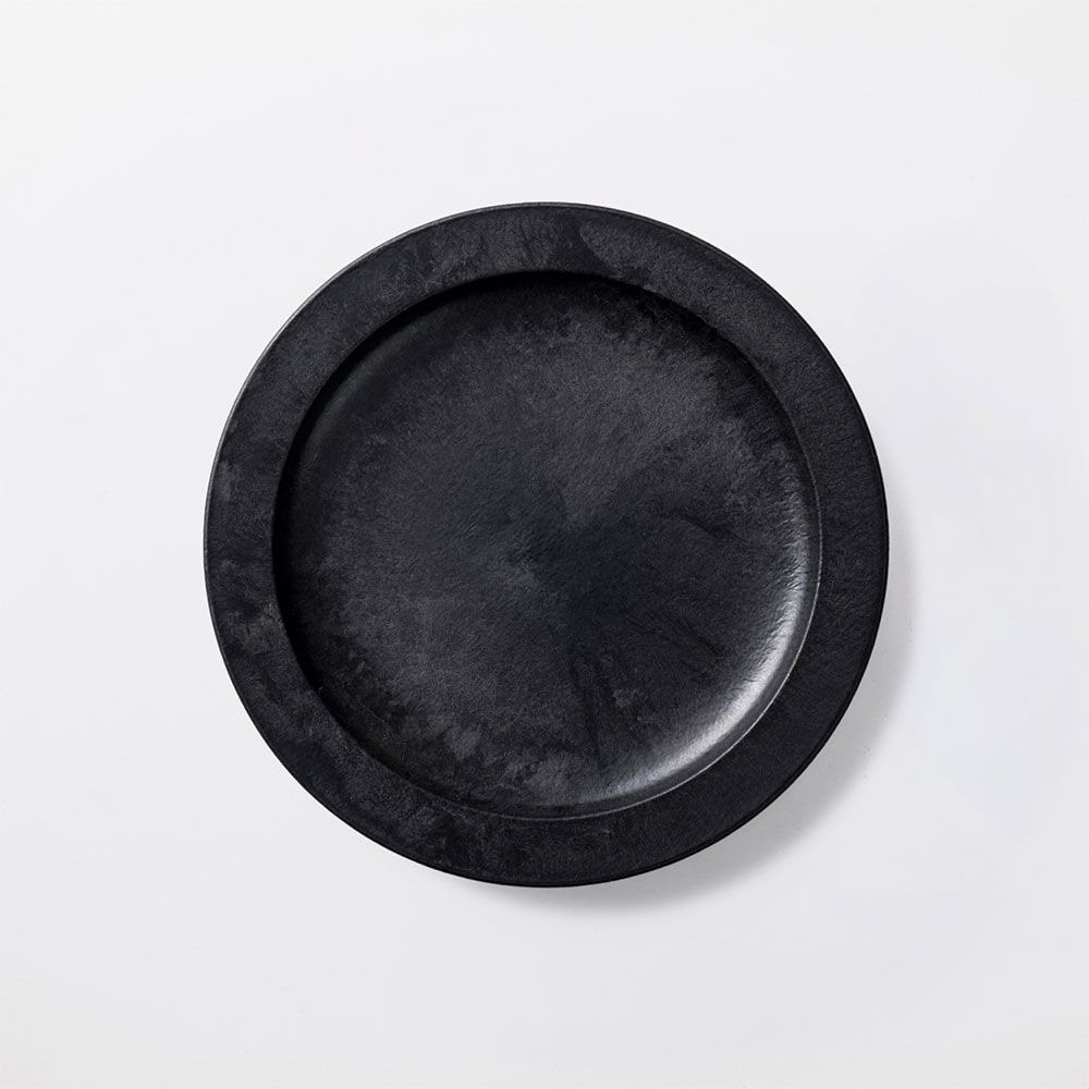 ARAS（エイラス）ヒートコレクション　丸皿大 25cm（ブラック） ブラック