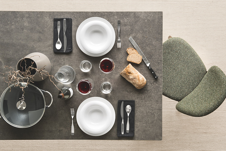 カリガリス オムニア ダイニングテーブル (セラミック) ／ Calligaris OMNIA ceramic Dining table[CS4058-R 160] 天板カラー：P1C（セメント）