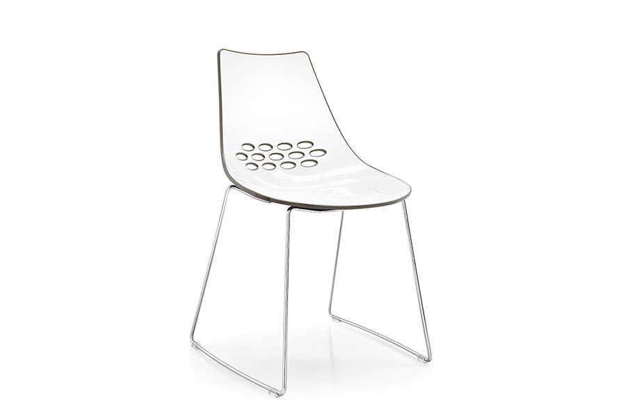 カリガリス コヌビア ジャム ダイニングチェア (2本脚) /Calligaris connubia Jam Dining chair[CB1030] 1枚目画像　カラー：P799-P837 ホワイト・トープ