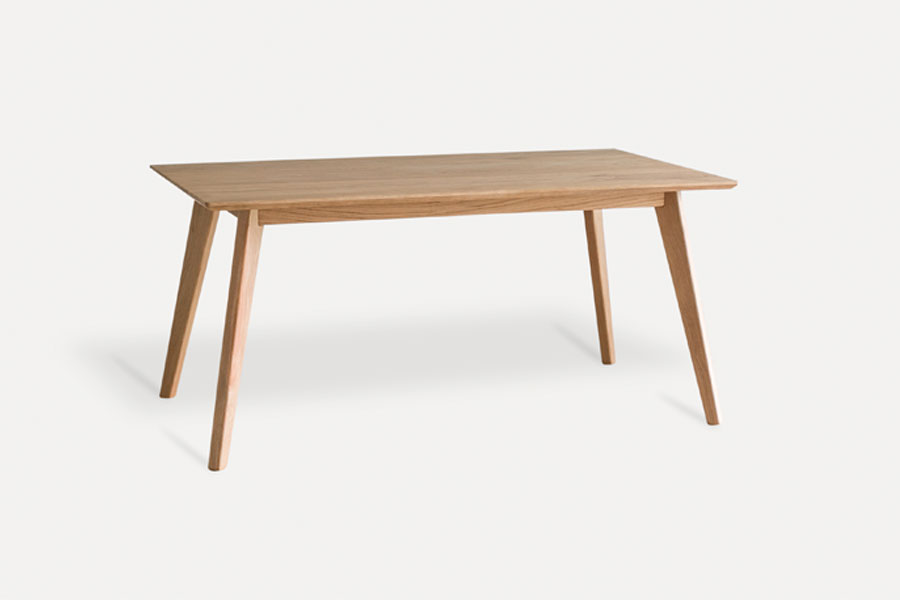 24 150 シンプル無垢材ダイニングテーブル ホワイトオーク ダイニングテーブルの通販