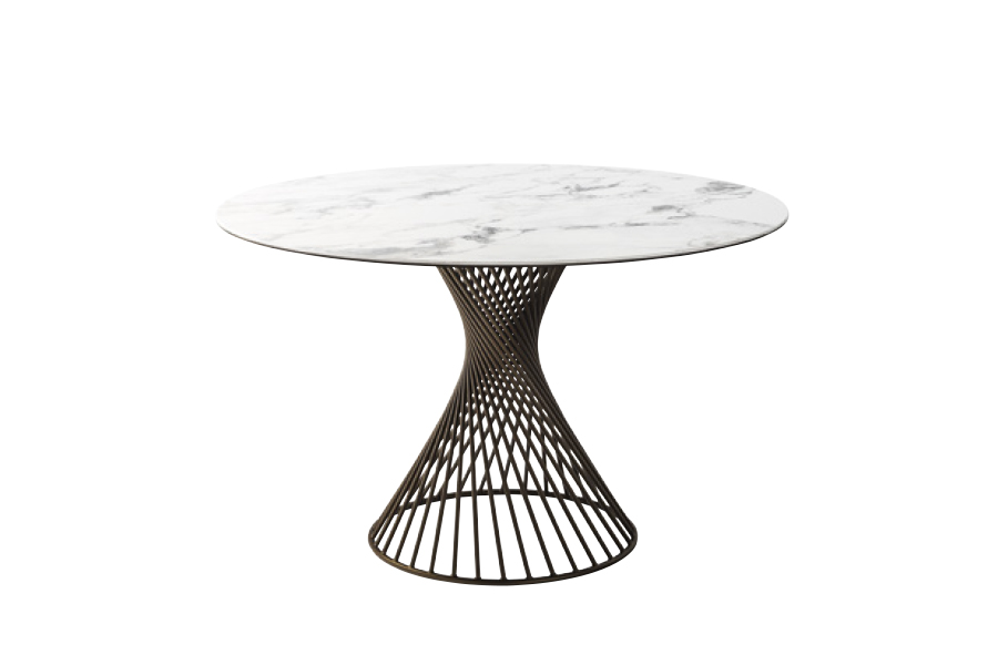 カリガリス ボルテックス 円形ダイニングテーブル (セラミック) ／ Calligaris VORTEX Round table[CS4108-FD 120] P2C 天板：P2C、脚：P29Ｌ