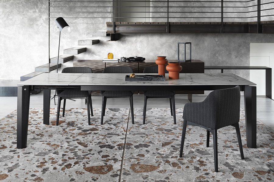 カリガリス アルファ 伸長式ダイニングテーブル (セラミック) ／ Calligaris Alpha extendable Dining table[CS4120-R 160] P2C Alpha(アルファ) 伸長式 ダイニングテーブル