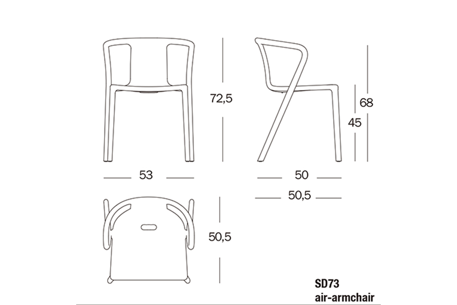 MAGIS (マジス) AIR-ARM CHAIR (エアアームチェア) ダイニングチェア