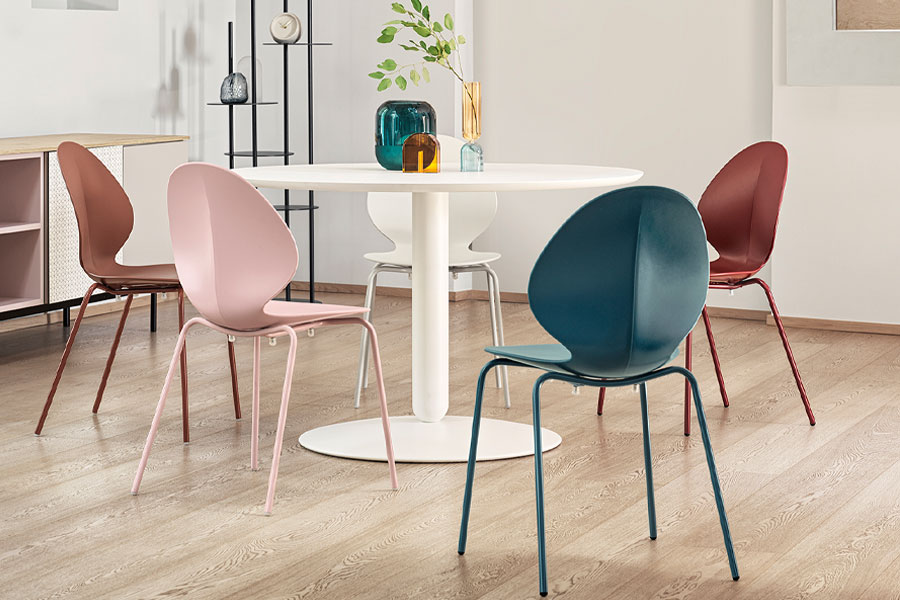 メタル【２脚セット】2019年製 カリガリス Calligaris チェア バジル 2