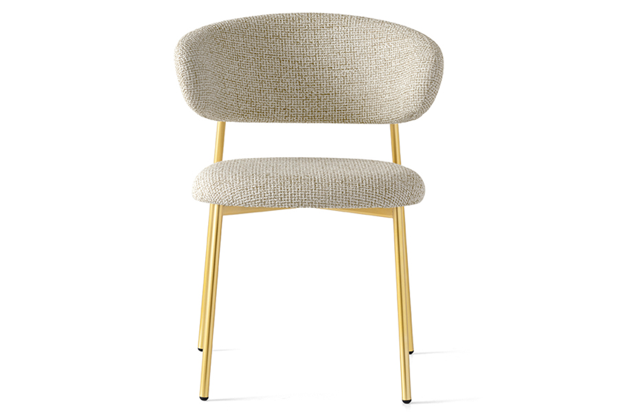 カリガリス オレアンドロ ダイニングチェア ／ Calligaris OLEANDRO Dining chair[CS2031] SLV 座面：SLV ヘンプ  脚：P33L ブラス