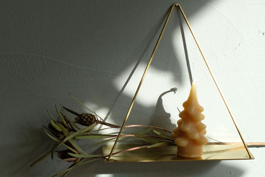 PIKE (ピケ) wall brass shelf (ウォールブラスシェルフ) TRIANGLE PIKE wall brass shelf TRIANGLE