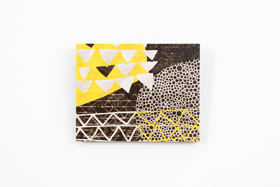 パターン イエロー/ブラック 38×30cm 