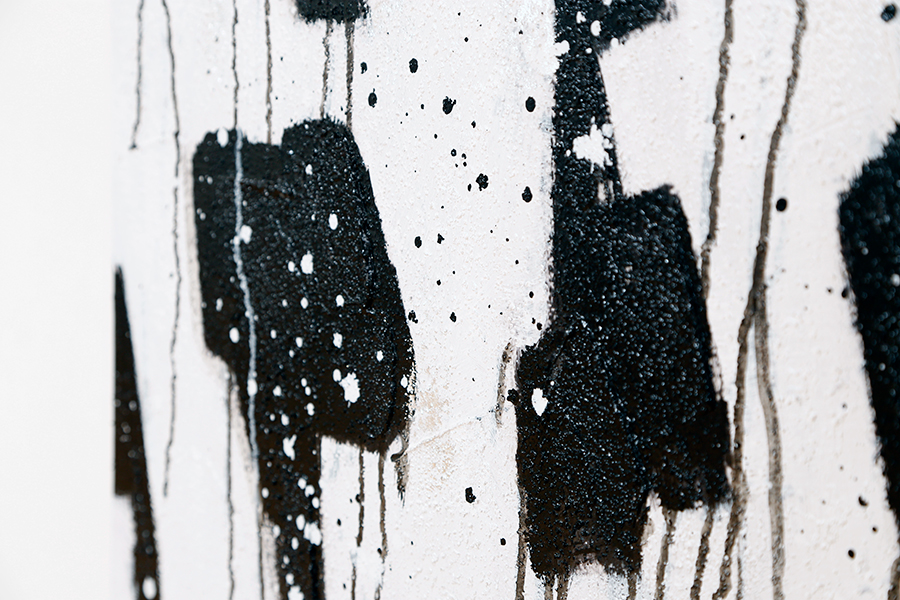 ブラックホワイト 70×100cm - アート・インテリア絵画の通販 