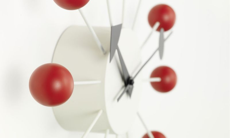 ボールクロック レッド Ball Clock / ネルソンクロック 