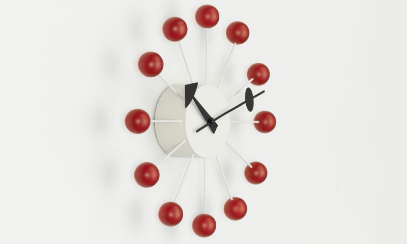 ボールクロック レッド Ball Clock / ネルソンクロック 