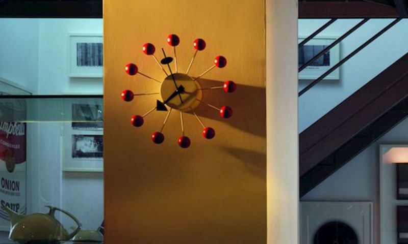 ボールクロック レッド Ball Clock / ネルソンクロック 