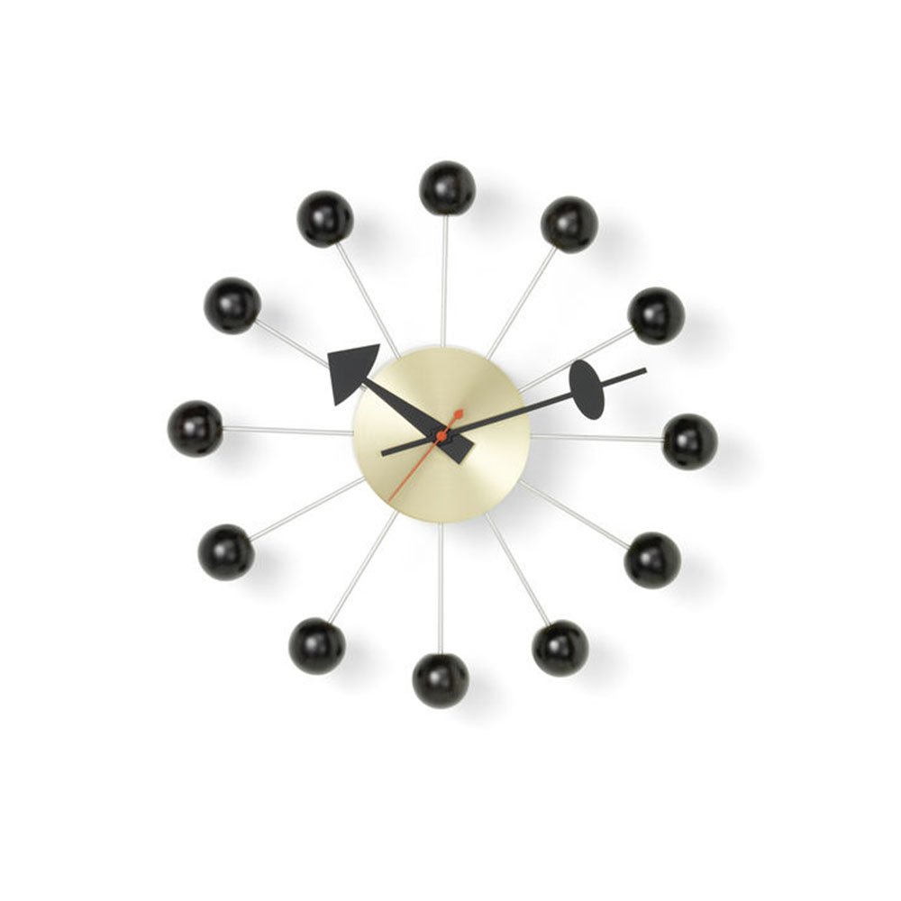 ボールクロック ブラック×ブラス Ball Clock / ネルソンクロック 