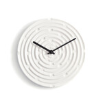 Minos Wall Clock Meringue White / Horizon Blue 