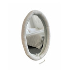 オーバルクッションミラー (ホワイト) 