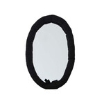 オーバルクッションミラー (ブラック) 