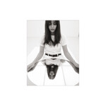 オーバルクッションミラー (ブラック) 