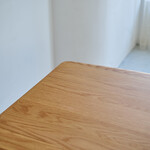 ウィルティック ハーフラウンド  ダイニングテーブル ヨコハギ無垢（ レッドオーク） 