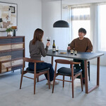 ウィルティック マティエラ塗装 ダイニングテーブル （横幅160 x 奥行85 cm） DGY ※このページはW160cmの販売ページです。