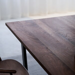 ウィルティック ヨコハギ無垢 ダイニングテーブル （横幅160 x 奥行85 cm） ウォールナット 